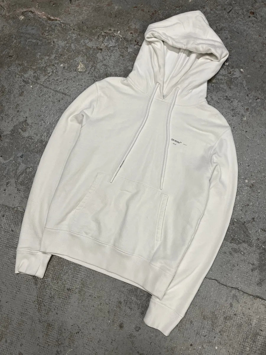 Off-White White Signature Logo Hoodie (S/M) DOLBvrI 6