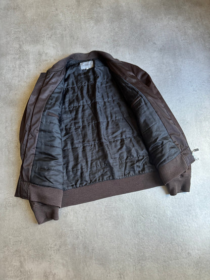 1990s Givenchy Brown Bomber Jacket  (L) - 9