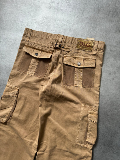 SS2003 Dolce & Gabbana Beige Cargo Utility Pants (L) - 5