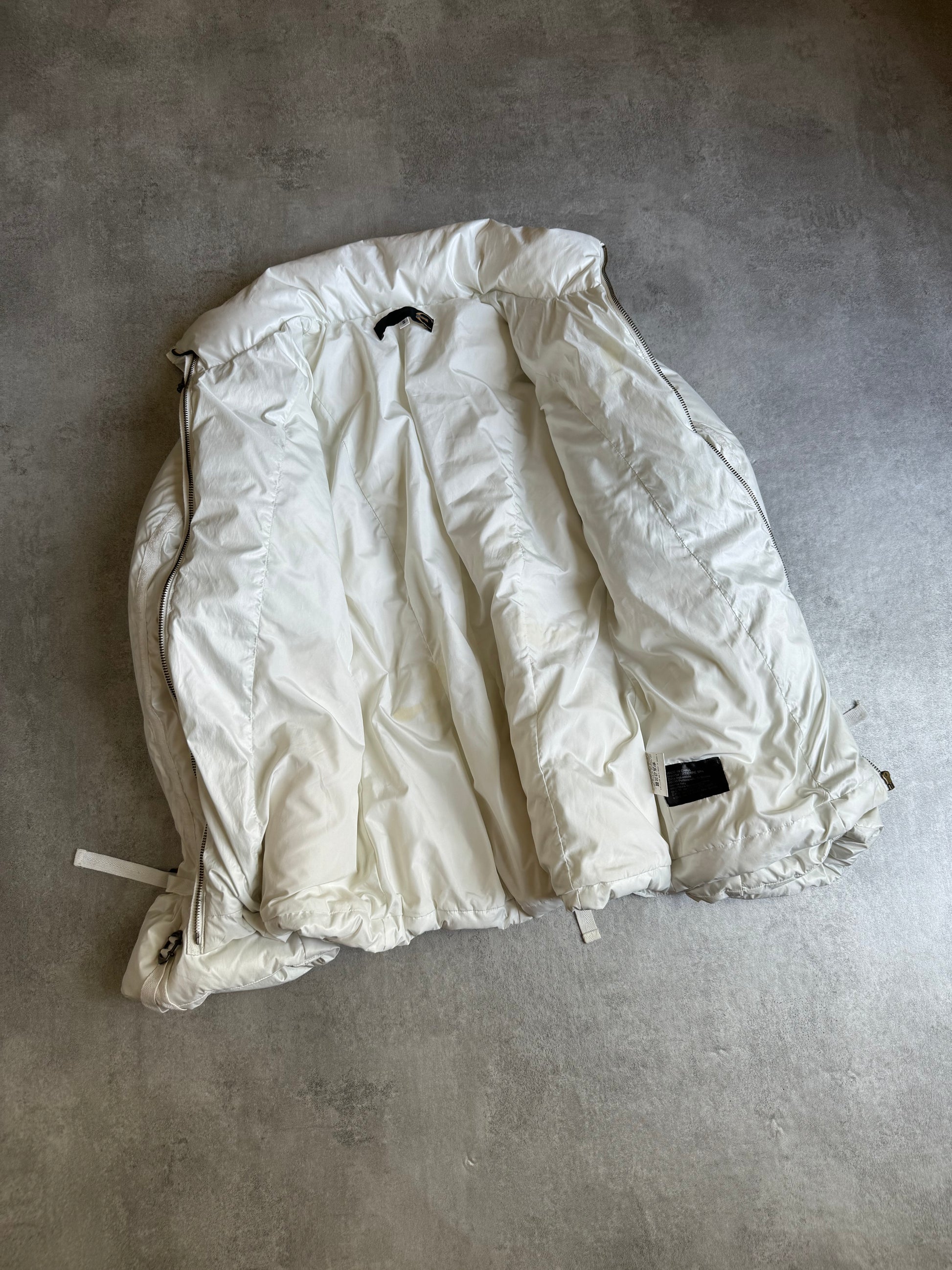 1990s Cavalli White Parachute Harness Puffer Jacket (S) - 4