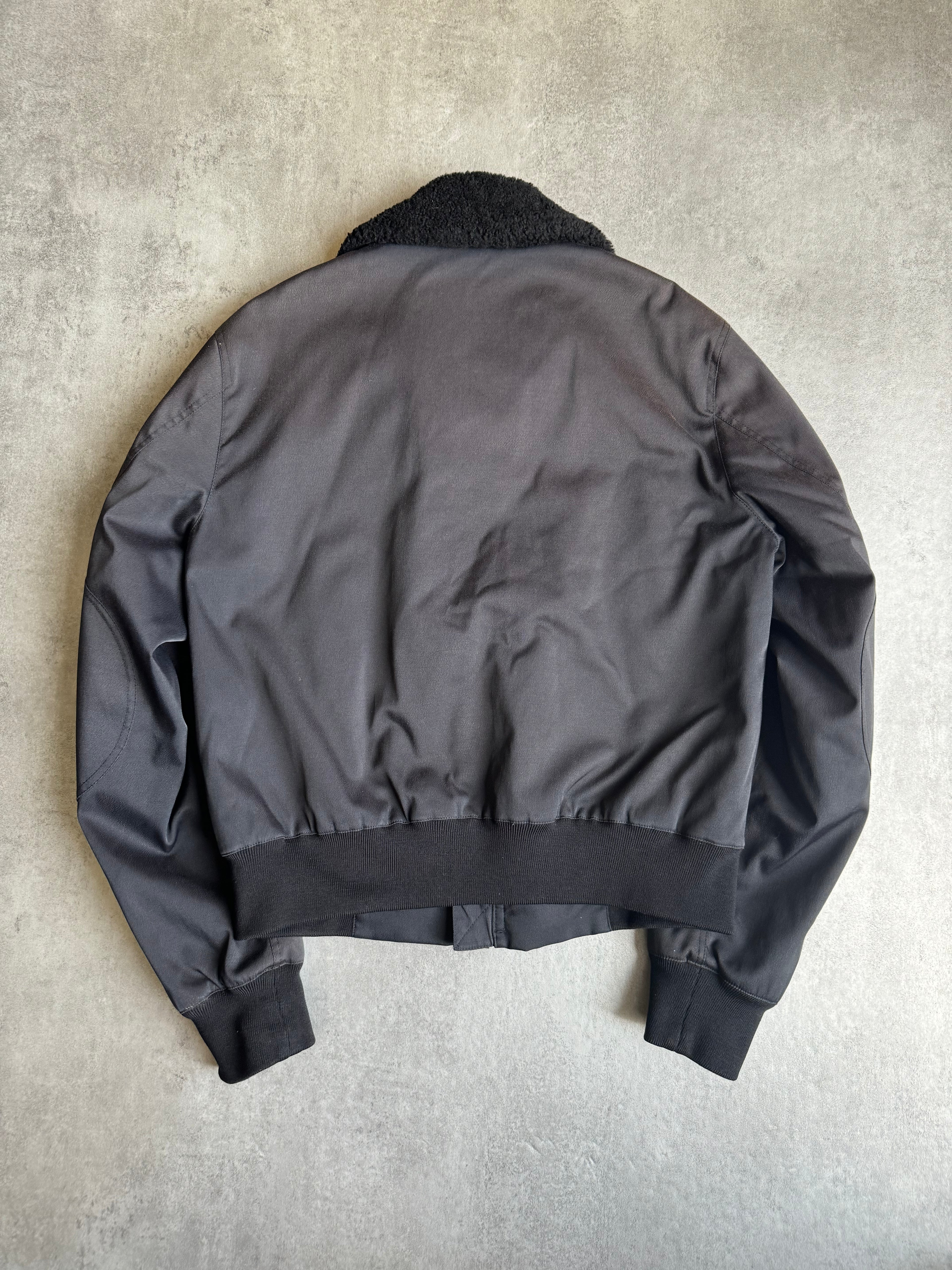 ジャケット・アウター 2000s PRADA 2000s Prada Black Aviator Minimalist Pure Jacket (L) – Dolce Vita Hub