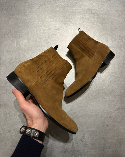 Balenciaga Antilope Camel Suede Leather Boots (43) - 1