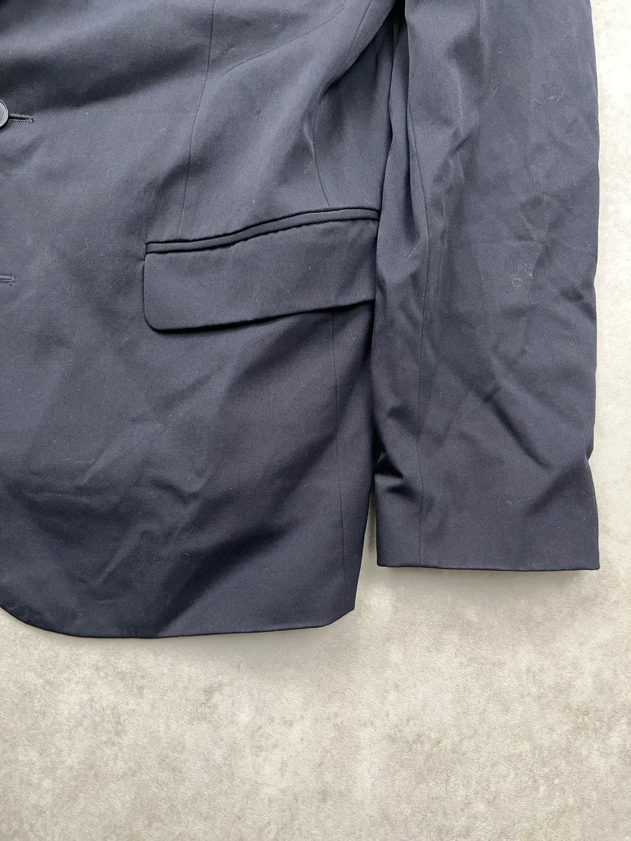 AW2012 Maison Martin Margiela Black Contrast Stitch Tailored Blazer otXVGBIJ 5