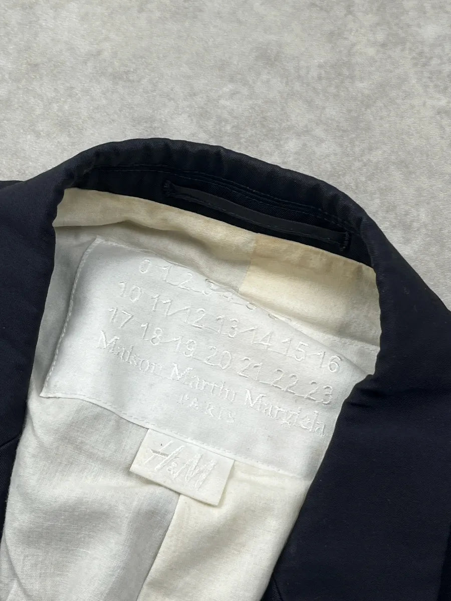AW2012 Maison Martin Margiela Black Contrast Stitch Tailored Blazer otXVGBIJ 9