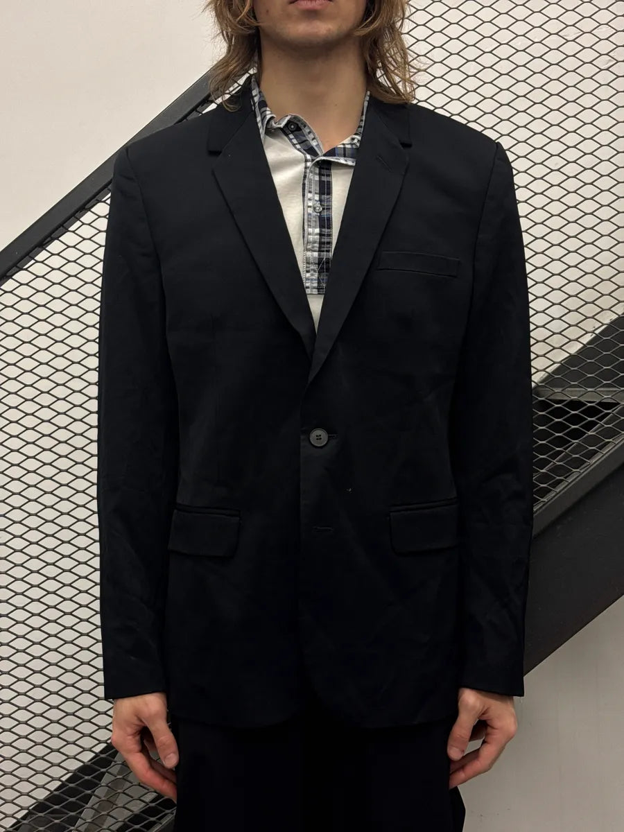 AW2012 Maison Martin Margiela Black Contrast Stitch Tailored Blazer otXVGBIJ 1