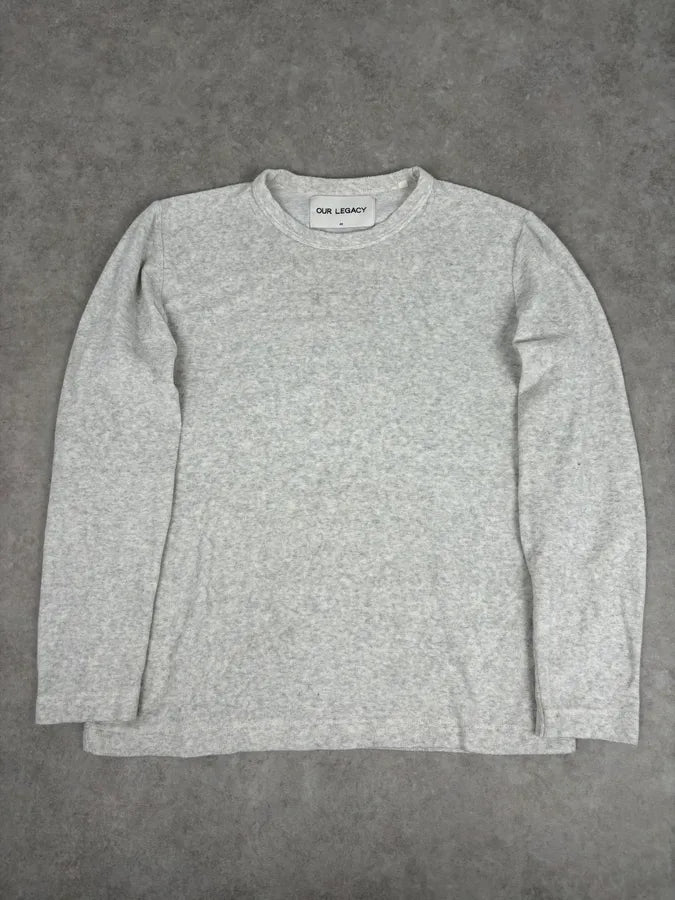 SS2014 Our Legacy Grey Classy Light Sweater QRLWclA 0