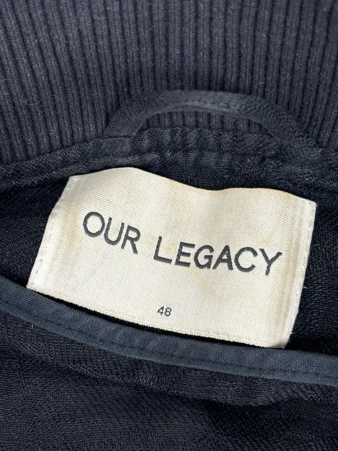 SS2014 Our Legacy Black Linen Tone-on-Tone Camo Bomber Jacket xVwdwjq 8
