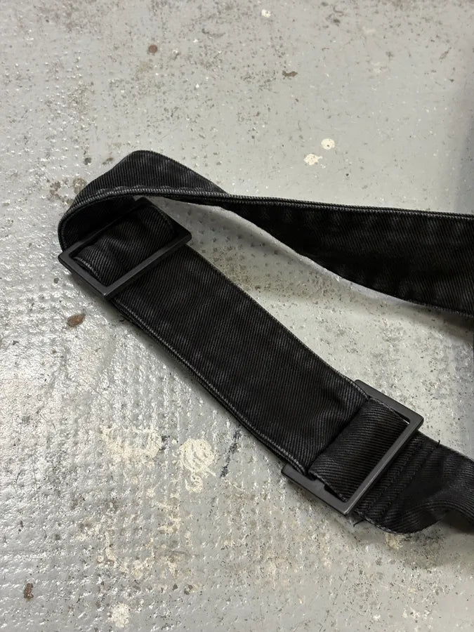 Our Legacy Black Denim Washed Shoulder Bag WysiCut 6