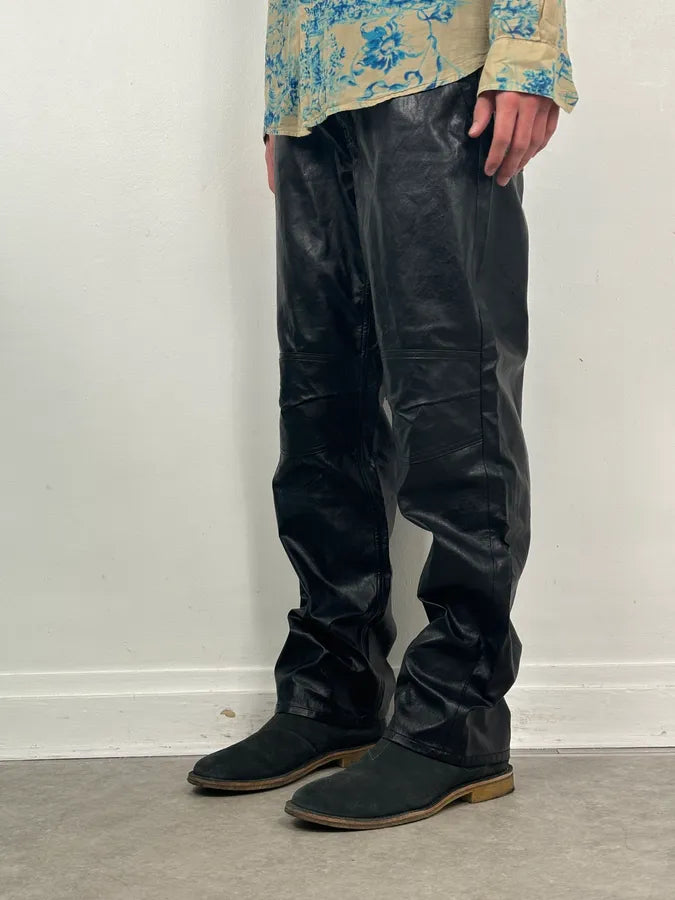 Our Legacy Black Faux Leather Formal Moto Cut Pants wYPhlSQ 2