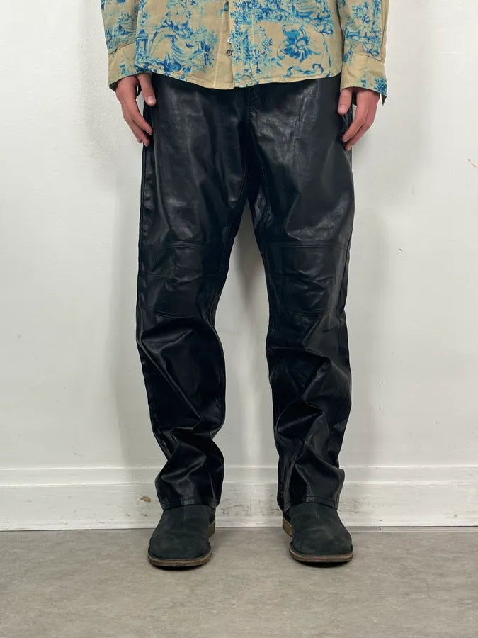 Our Legacy Black Faux Leather Formal Moto Cut Pants wYPhlSQ 1