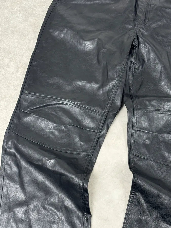 Our Legacy Black Faux Leather Formal Moto Cut Pants wYPhlSQ 9