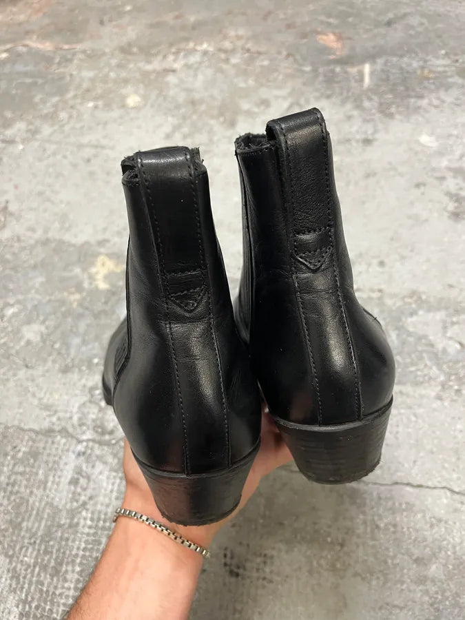 Our Legacy Black Leather Cuban Boots UfOyhWQ 5