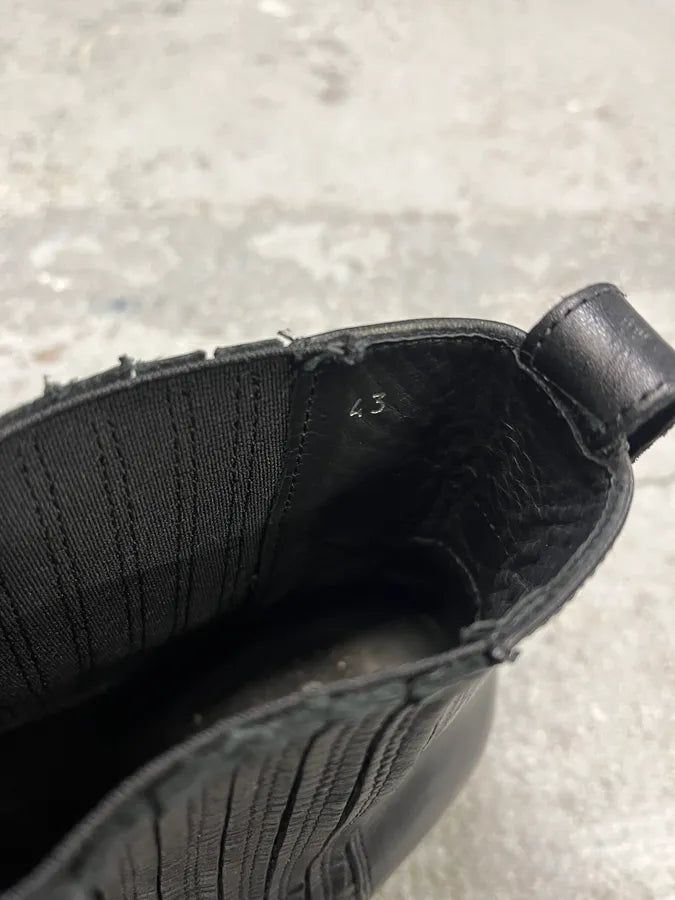 Our Legacy Black Leather Cuban Boots UfOyhWQ 7