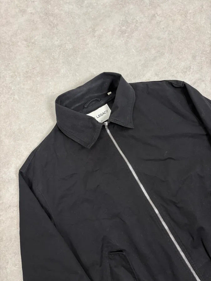 Our Legacy Black Work Twill Classy Zip-up Worker Jacket fJUGaLn 4