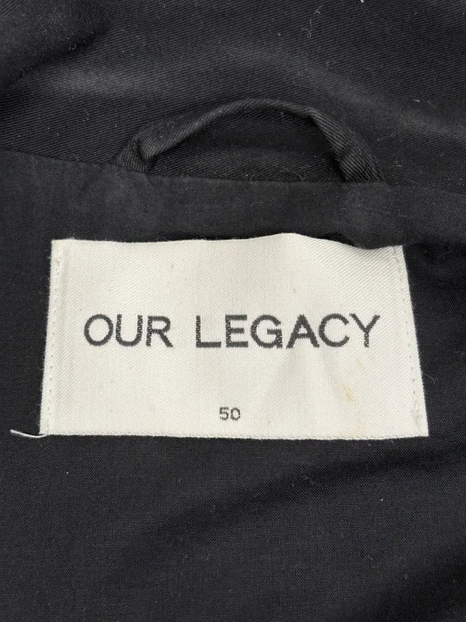 Our Legacy Black Work Twill Classy Zip-up Worker Jacket fJUGaLn 9
