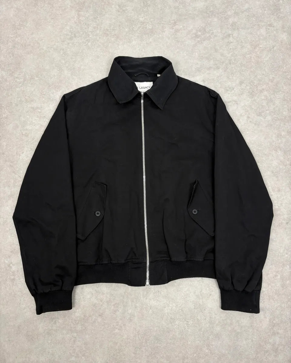 Our Legacy Black Work Twill Classy Zip-up Worker Jacket fJUGaLn 0