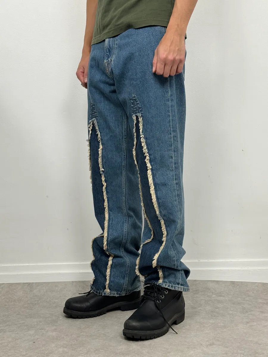 Our Legacy Blue Distressed Denim Jeans  mgeuvoP 1