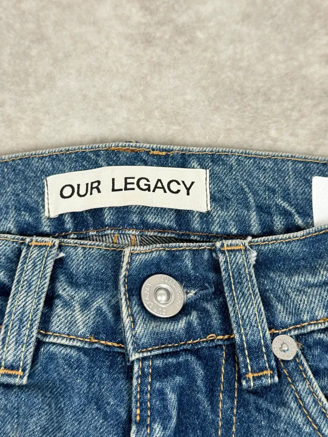 Our Legacy Blue Distressed Denim Jeans  mgeuvoP 11