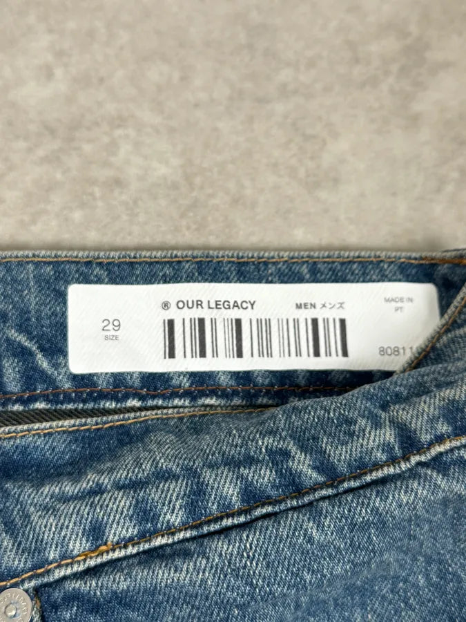 Our Legacy Blue Distressed Denim Jeans  mgeuvoP 12