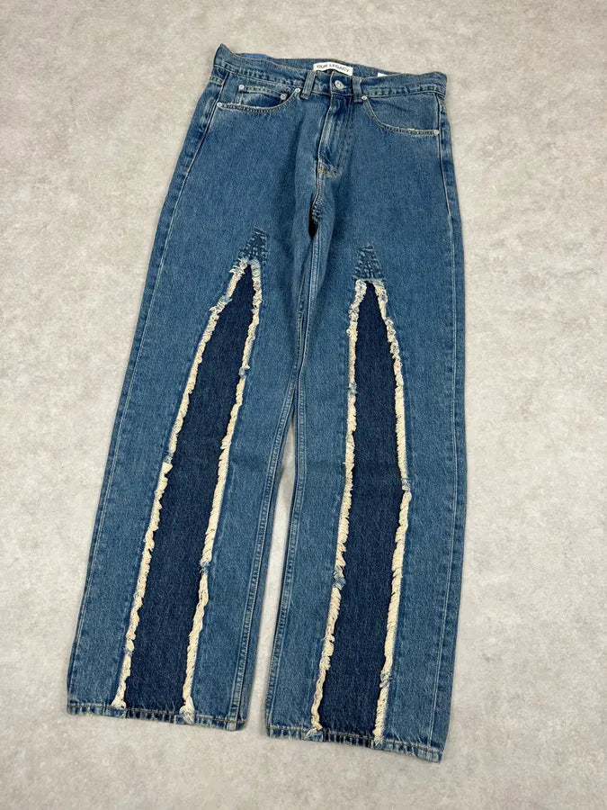 Our Legacy Blue Distressed Denim Jeans  mgeuvoP 4