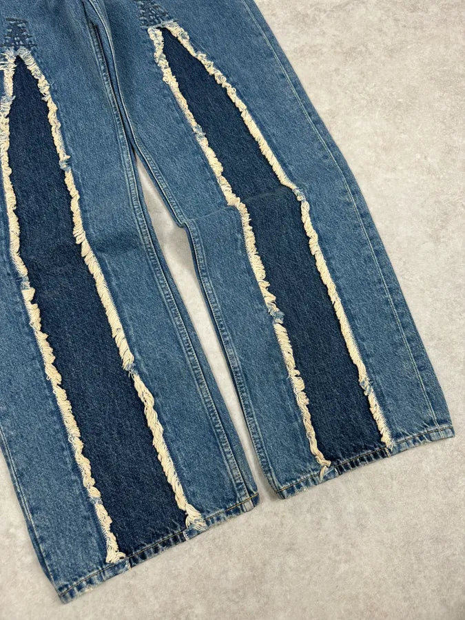 Our Legacy Blue Distressed Denim Jeans  mgeuvoP 6