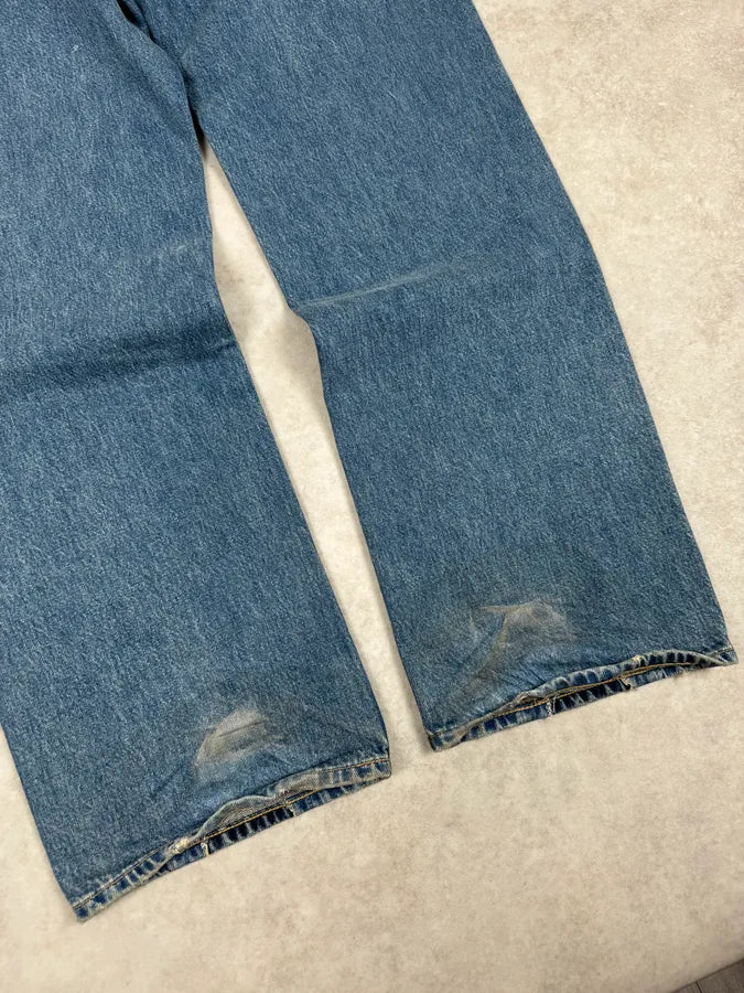 Our Legacy Blue Distressed Denim Jeans  mgeuvoP 9