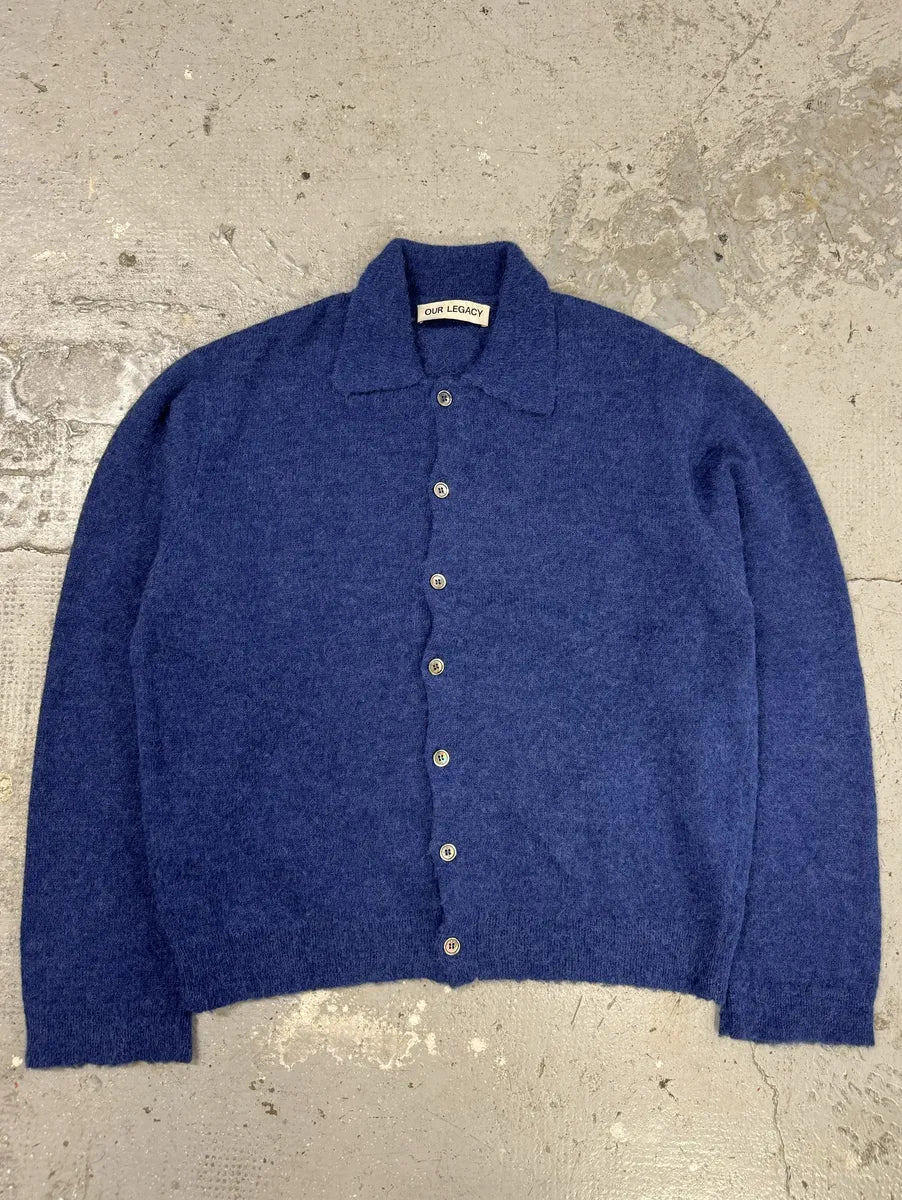 Our Legacy Blue Royal Wool Knit Cardigan (L) VpyTVFN 10
