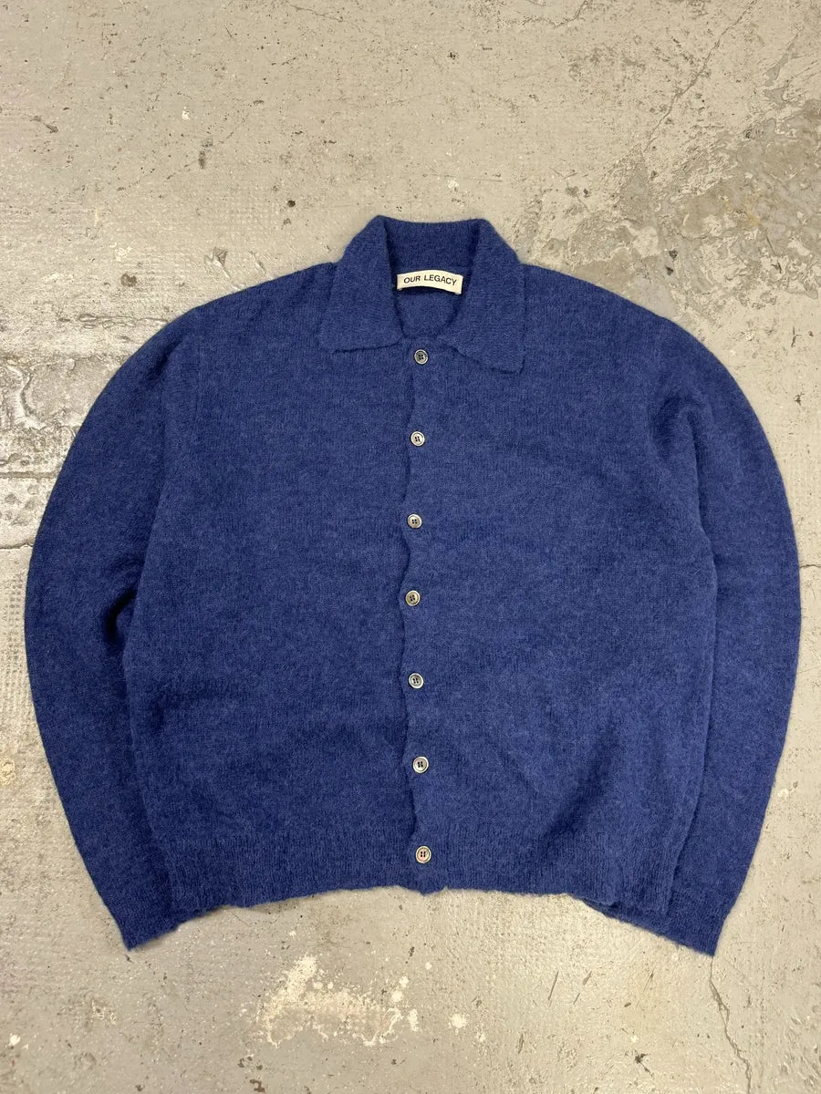 Our Legacy Blue Royal Wool Knit Cardigan (L) VpyTVFN 11