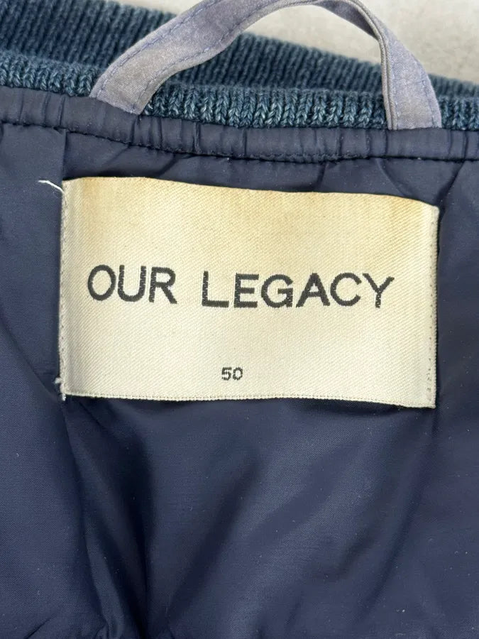 Our Legacy Dyed Blue Eroded Bomber Jacket HzMGfPW 10