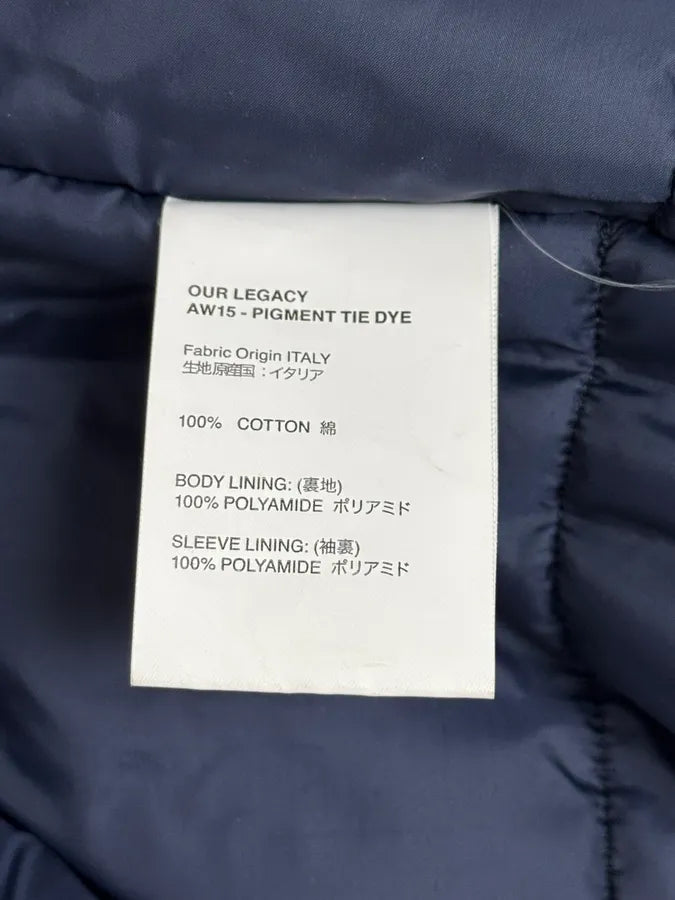 Our Legacy Dyed Blue Eroded Bomber Jacket HzMGfPW 11