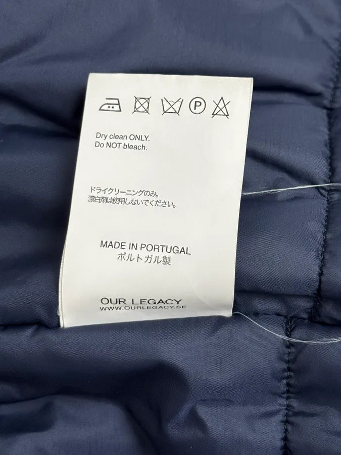 Our Legacy Dyed Blue Eroded Bomber Jacket HzMGfPW 12