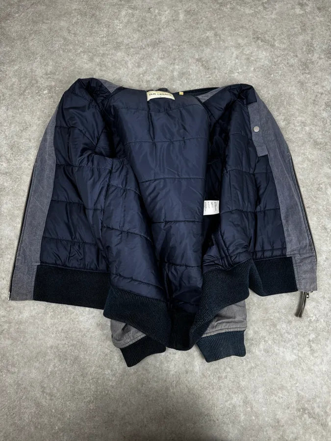 Our Legacy Dyed Blue Eroded Bomber Jacket HzMGfPW 6