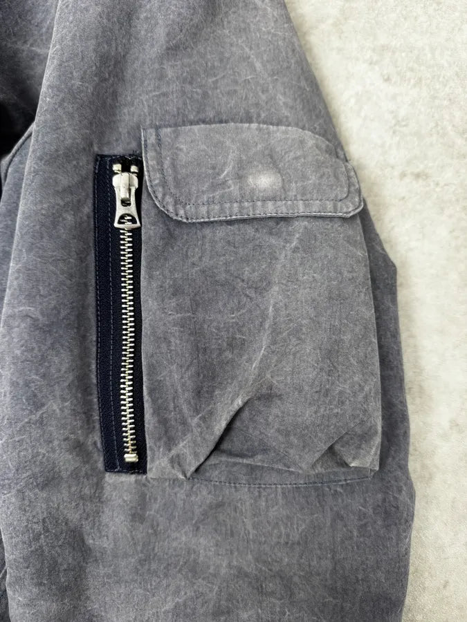 Our Legacy Dyed Blue Eroded Bomber Jacket HzMGfPW 8