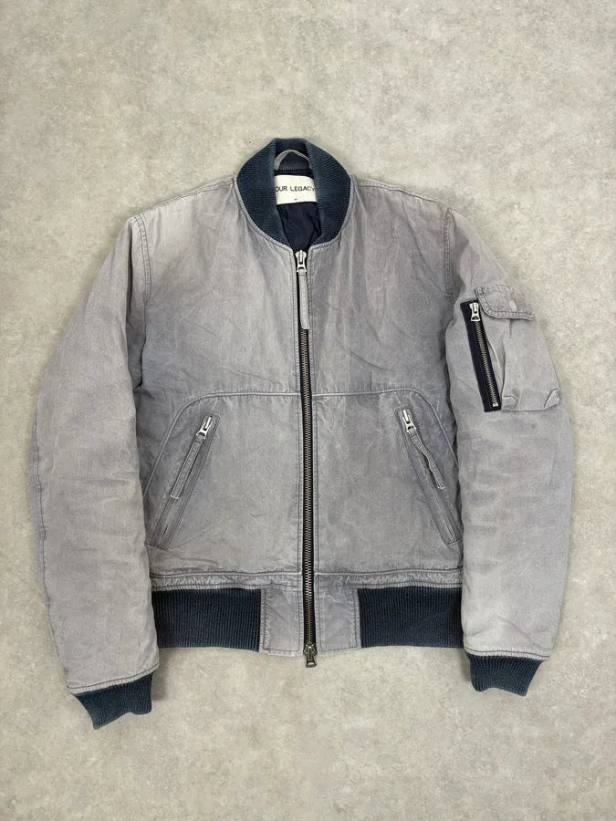 AW2015 Our Legacy Grey Tie Dye Bomber Jacket GgiTYxT 0
