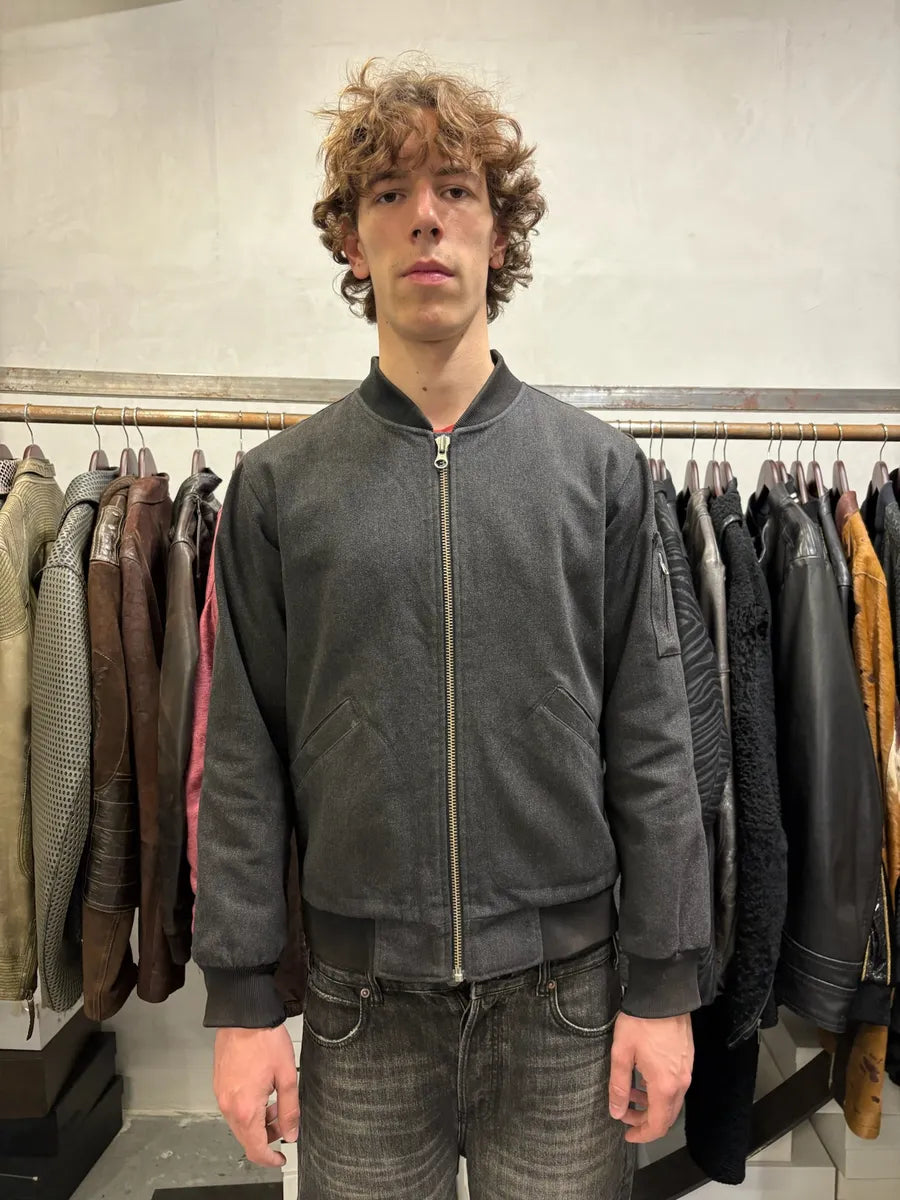 Our Legacy Grey Wool Bomber Jacket enrEAVi 1