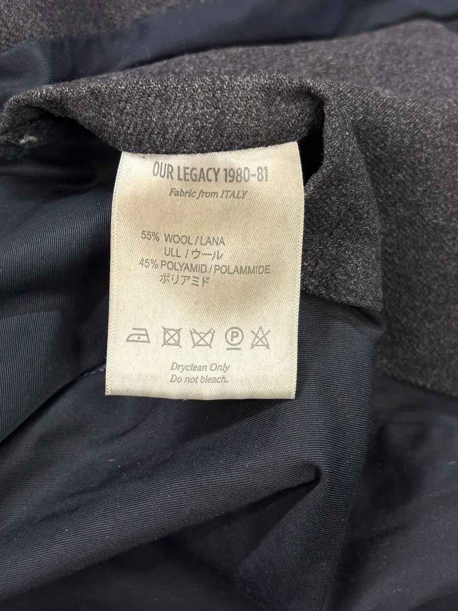 Our Legacy Grey Wool Bomber Jacket enrEAVi 11
