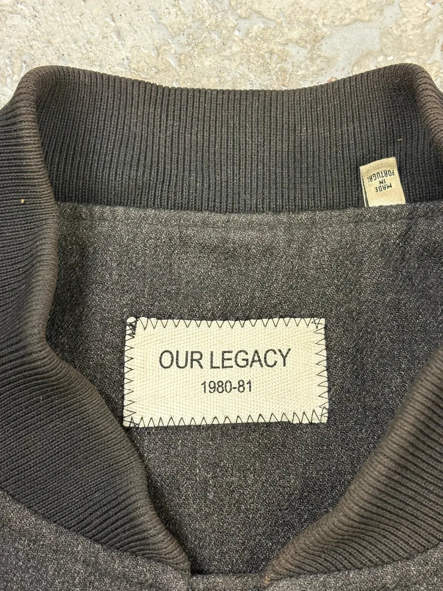 Our Legacy Grey Wool Bomber Jacket enrEAVi 8