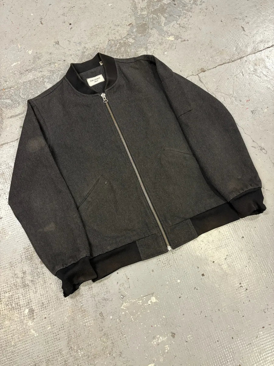 Our Legacy Grey Wool Bomber Jacket enrEAVi 4