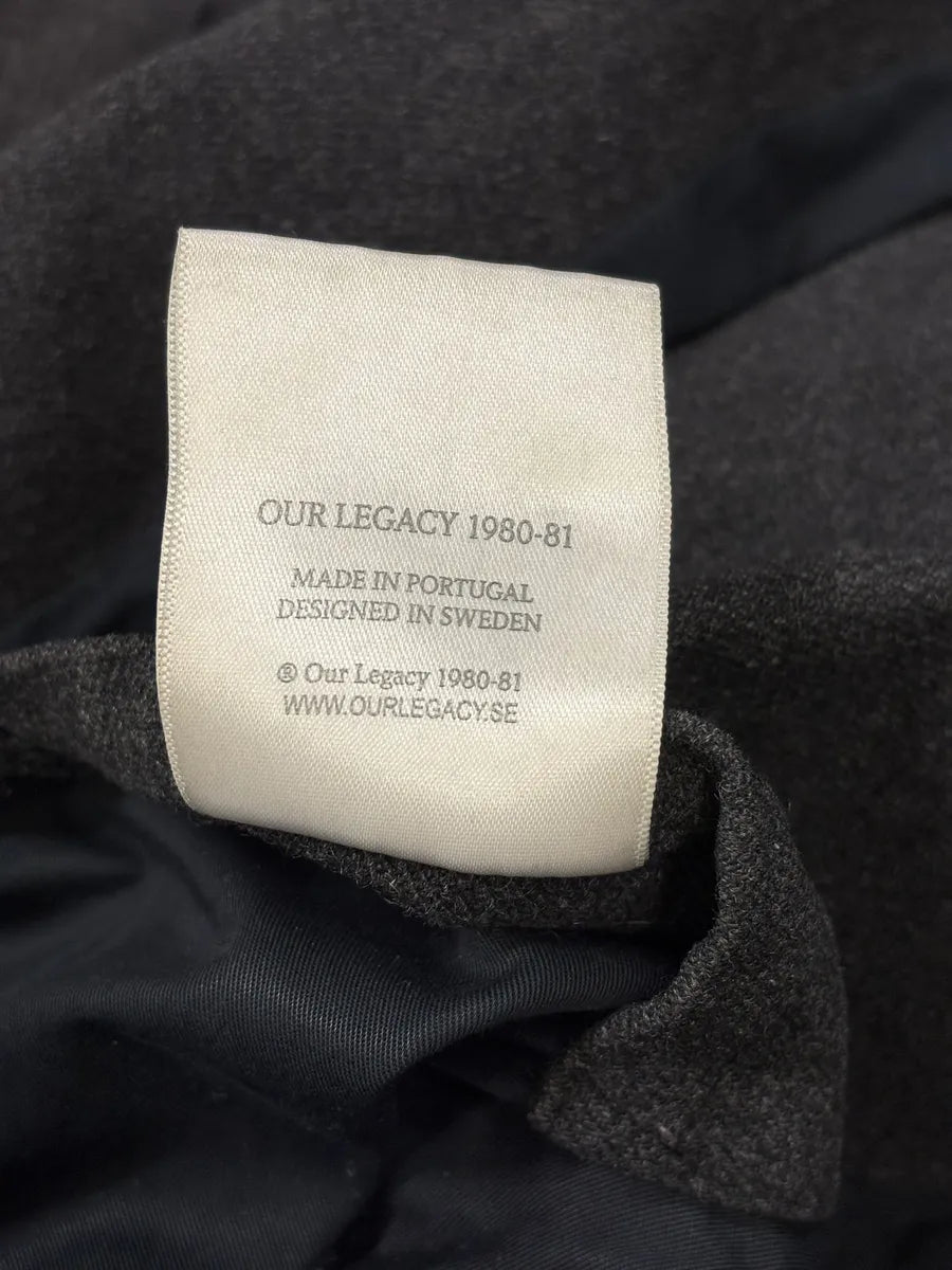 Our Legacy Grey Wool Bomber Jacket enrEAVi 8