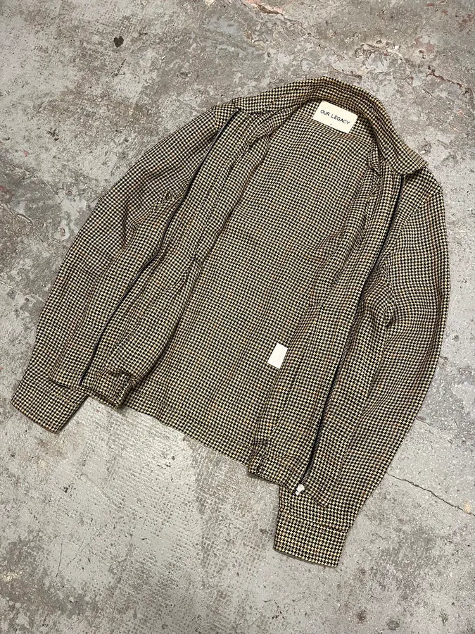 Our Legacy Houndstooth Light Minimalist Jacket (S/M) qfelgMf 4