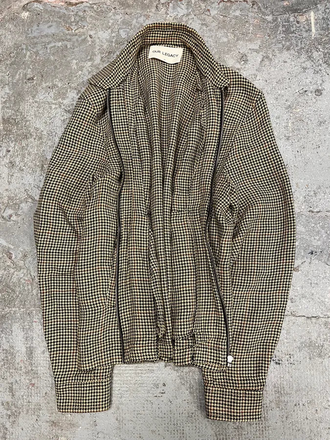 Our Legacy Houndstooth Light Minimalist Jacket (S/M) qfelgMf 5