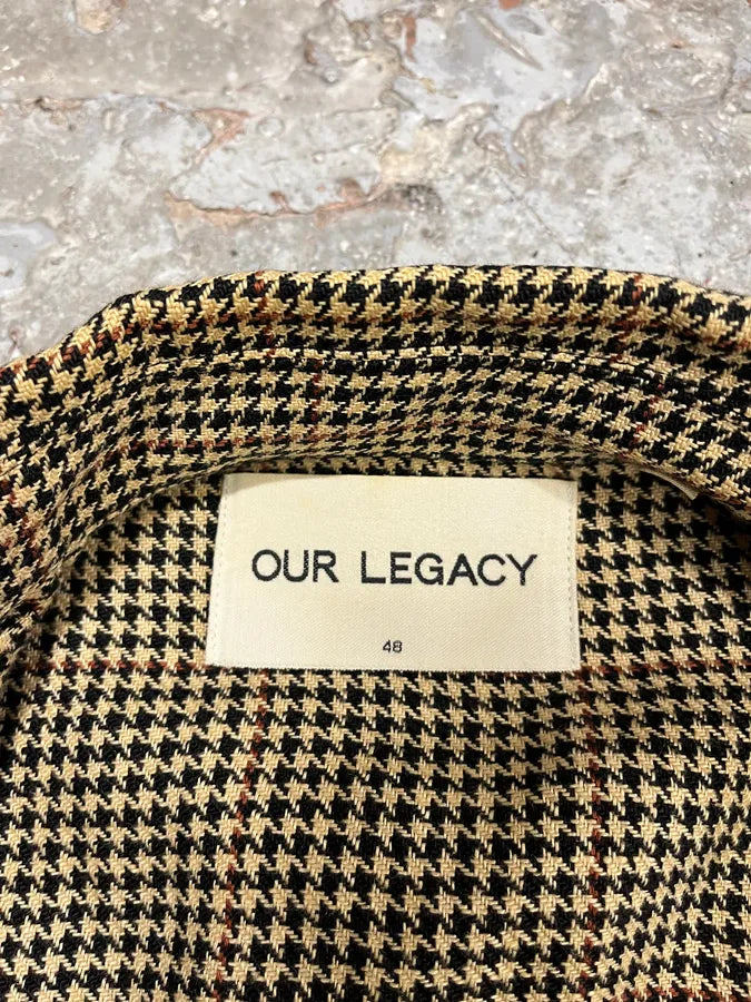Our Legacy Houndstooth Light Minimalist Jacket (S/M) qfelgMf 7