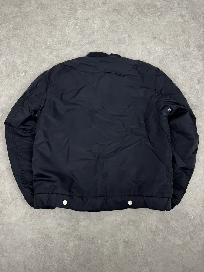 Our Legacy Midnight Shine Navy Nylon Bomber Jacket AcJDAjb 3