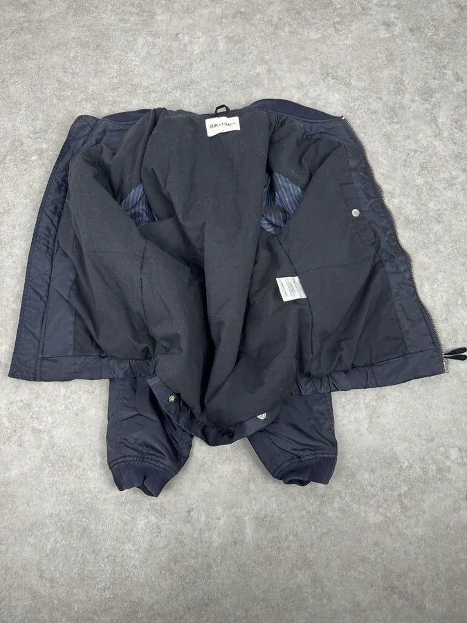 Our Legacy Midnight Shine Navy Nylon Bomber Jacket AcJDAjb 6