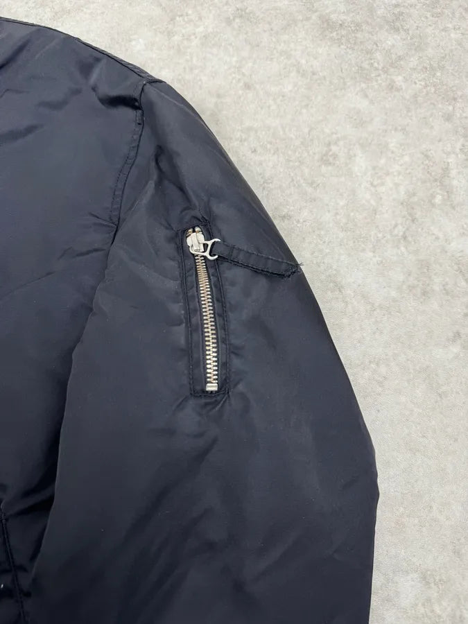 Our Legacy Midnight Shine Navy Nylon Bomber Jacket AcJDAjb 7