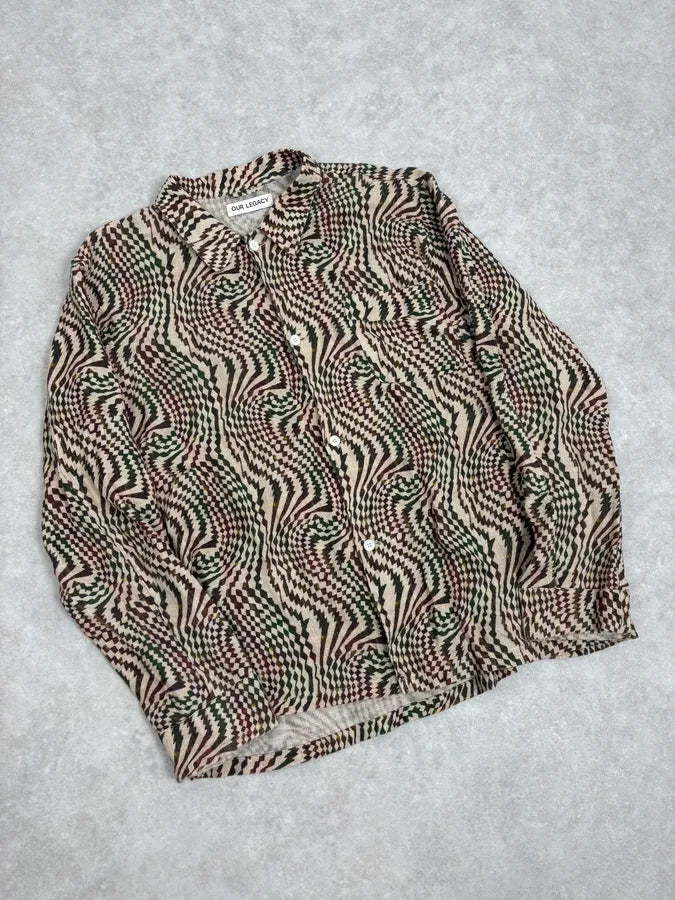 Our Legacy Multicolor Psycho Hallucination Box Shirt FghkAHm 3