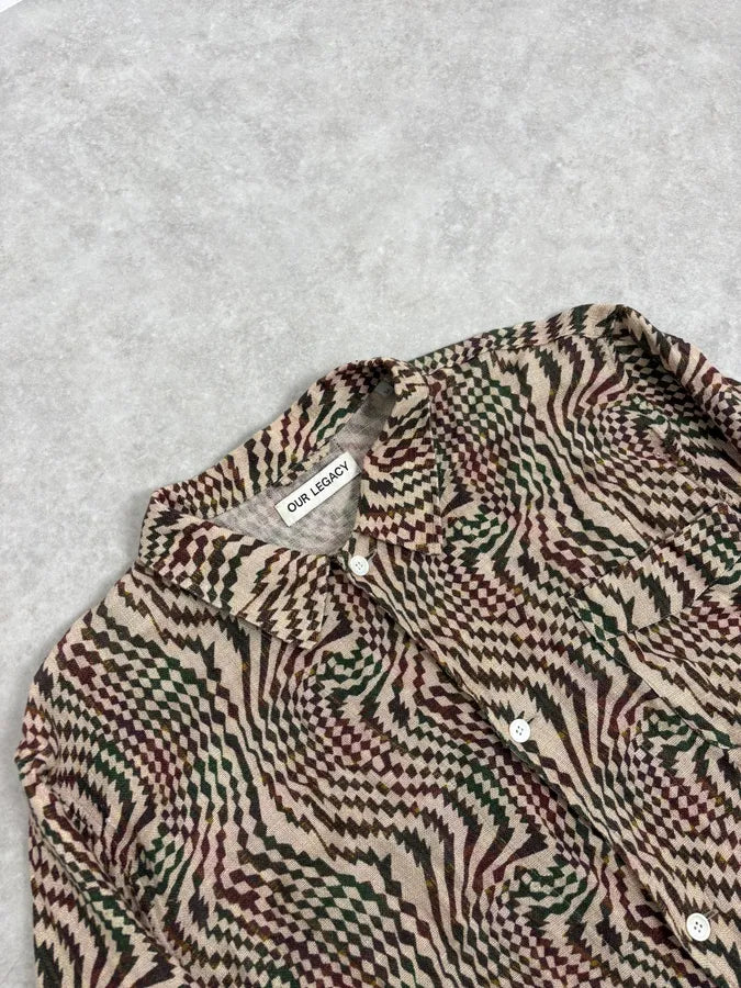 Our Legacy Multicolor Psycho Hallucination Box Shirt FghkAHm 4