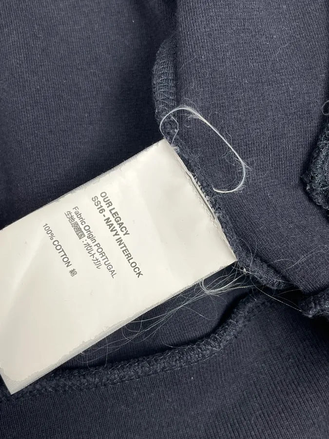 SS2016 Our Legacy Navy Interlock Zip-up Jacket eQLImbT 10