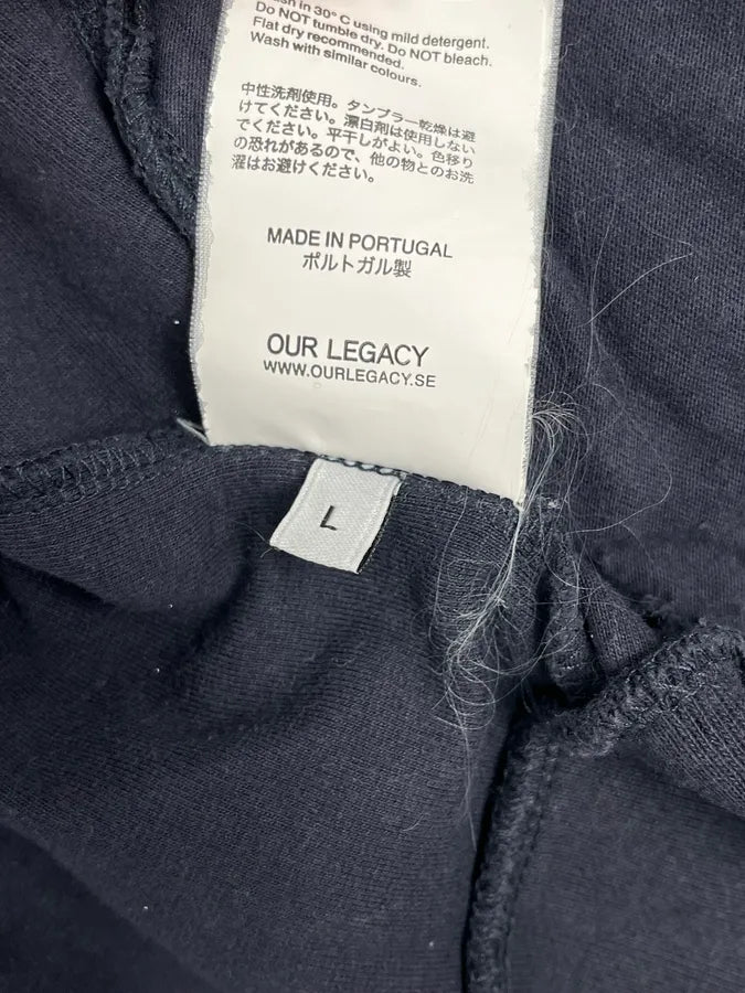 SS2016 Our Legacy Navy Interlock Zip-up Jacket eQLImbT 9