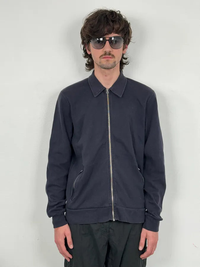 SS2016 Our Legacy Navy Interlock Zip-up Jacket eQLImbT 1